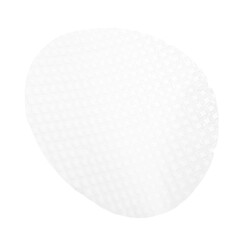 One edible rice paper sheet isolated on white