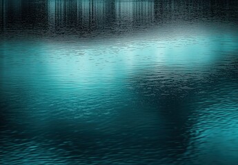 Fototapeta premium Mesmerizing Aqua Reflections on Still Water Surface with Ethereal Glow