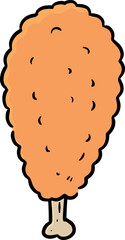 Illustration of fried chicken
