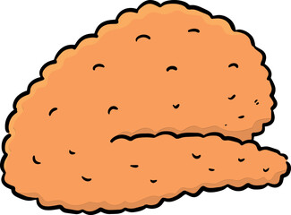 Illustration of fried chicken
