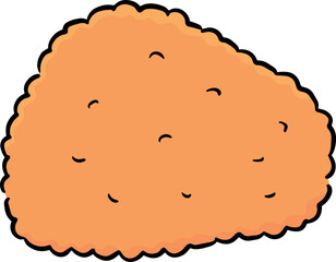 Illustration of fried chicken
