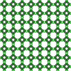 green black oval Diamond and round net repeat pattern, replete image, on isolated white background design for fabric printing, chain attached