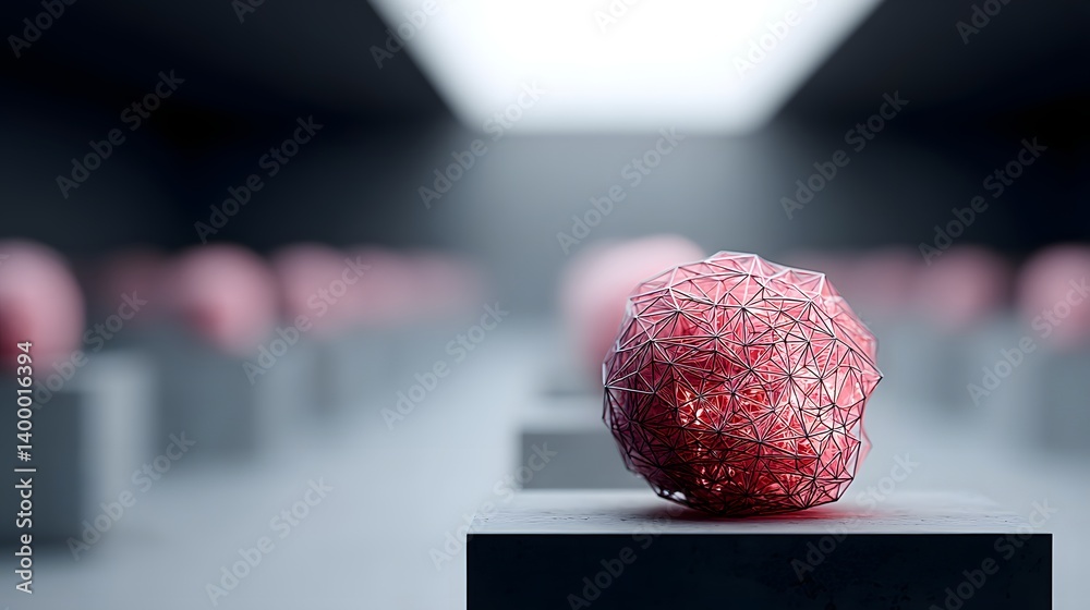 Aufkleber llm prediction engine visualized as a glowing neural mesh, forecasting patterns through data pulses,