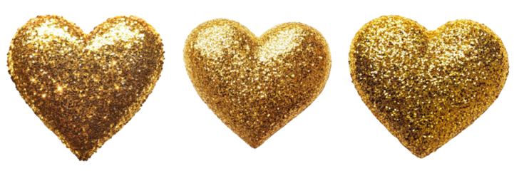 Glittering Golden Hearts Brighten Up Any Celebration