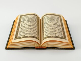 Obraz premium Open Holy Book, Arabic script
