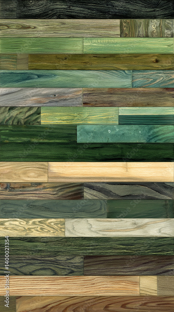 Poster horizontal arrangement of various wood textures, showcasing different colors and grain patterns, ide
