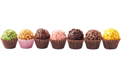 Brazilian Brigadeiro Delight on transparent background