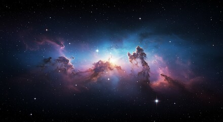 Obraz premium Cosmic Tapestry AI Generated