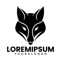Wolf Silhouette Logo Fox Black Logo For Business