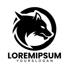 Wolf Silhouette Logo Fox Black Logo For Business