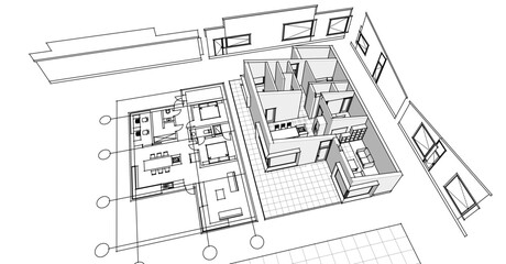 house plan blueprint