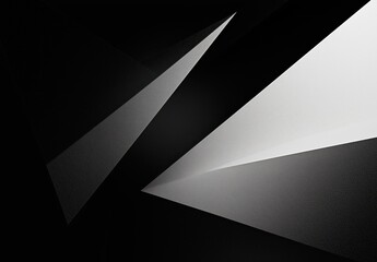 Dynamic Geometric Shapes Casting Shadows in Monochrome Contrast