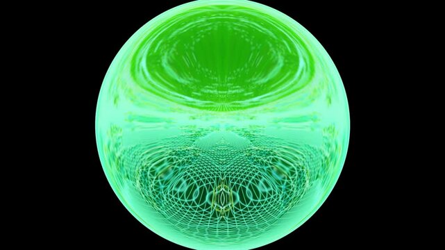  Digital Green Sphere, Cybernetic Vision, Fractal Harmony., red lens. motion video for designers