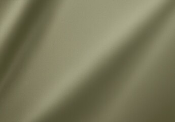 Smooth Olive Green Satin Drapery with Gentle Light Reflection Evoking Luxury and Elegance