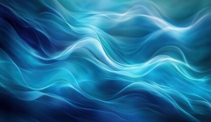 Abstract flowing blues
