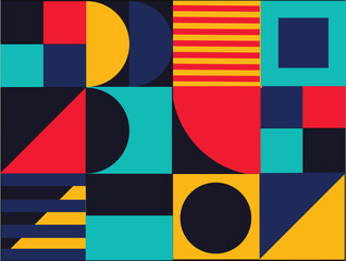 Geometrical pattern design, colorful Abstract background design