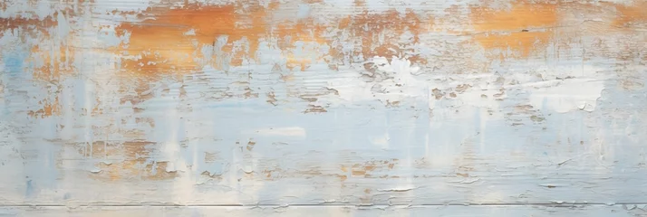 Texture of an old, scratched and rusty grunge concrete and metal structure with paint © Wolfilser