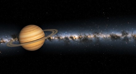 Fototapeta premium Cosmic Ring and Galactic Stream AI Generated