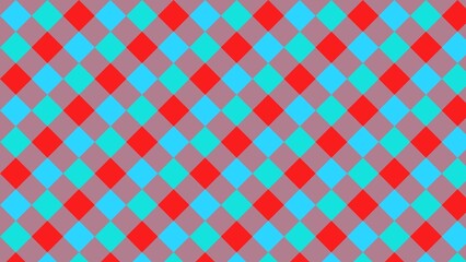 Geometric pattern of overlapping, vibrant diamonds in a repeating grid