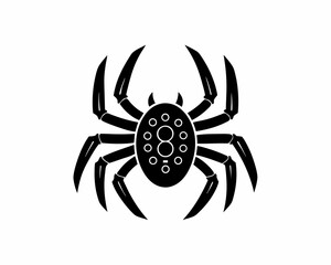creative details Spider Icon Vector Illustration