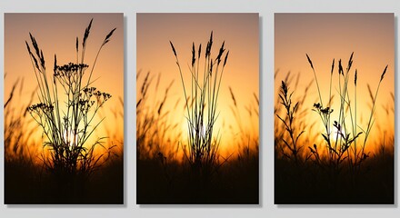 Obraz premium Sunset Serenade AI Generated