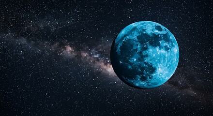 Obraz premium Celestial Sapphire AI Generated