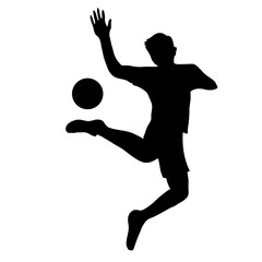 Soccer Player Silhouette