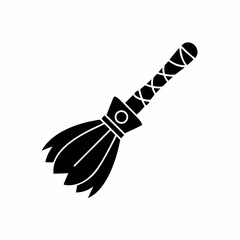 Obraz premium creative details Broomstick Icon Vector Illustration
