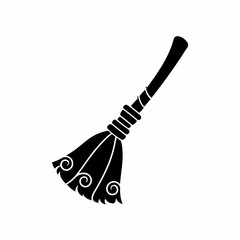creative details Broomstick Icon Vector Illustration