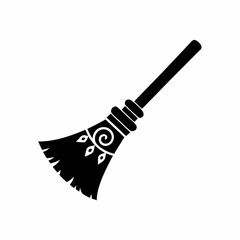 creative details Broomstick Icon Vector Illustration