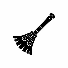 creative details Broomstick Icon Vector Illustration