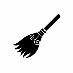 creative details Broomstick Icon Vector Illustration