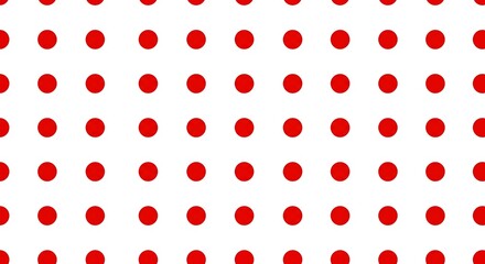 Bold Red Polka Dot Pattern: A Simple Digital Illustration AI Generated