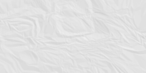 Fototapeta premium White crumpled paper texture. White wrinkled paper texture. White paper texture. White crumpled and top view textures can be used for background of text or any contents. 