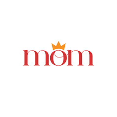 mom logo design with geometry