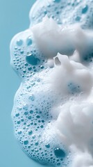 Soap Foam Close-up Teal