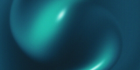 Elegant dark turquoise flowing background with grainy texture. Perfect for banners, posters, headlines and covers