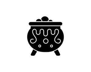 creative details Cauldron Icon Vector Illustration
