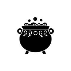 creative details Cauldron Icon Vector Illustration
