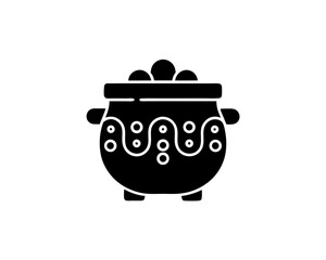 creative details Cauldron Icon Vector Illustration