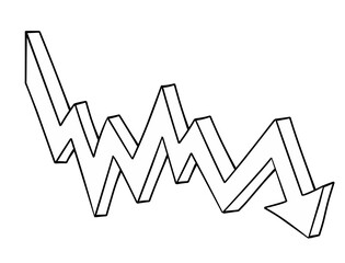 Line arrow graph