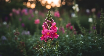 Golden Hour Bloom AI Generated