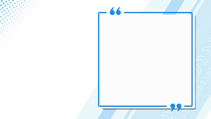 引用フレームと上昇する矢印のイラスト　白背景