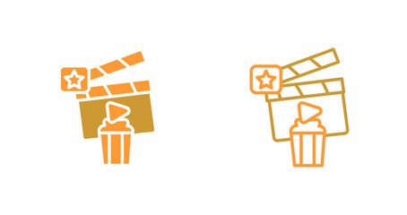 Fototapeta premium Holiday Movies Icon Design