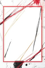 blank techno invitation frame border 