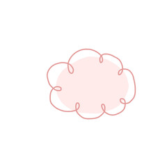pink speech bubble