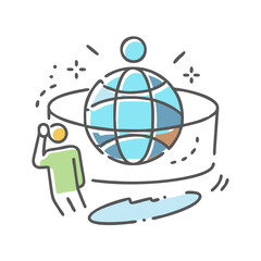 virtual environment icon, virtual environment vector illustration-simple illustration of virtual environment, perfect for virtual environment logos and icons