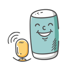 voice assistant icon, voice assistant vector illustration-simple illustration of voice assistant, perfect for voice assistant logos and icons