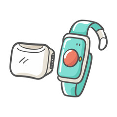 wearable device icon, wearable device vector illustration-simple illustration of wearable device, perfect for wearable device logos and icons