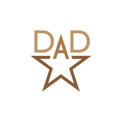 dad logo design with geometry